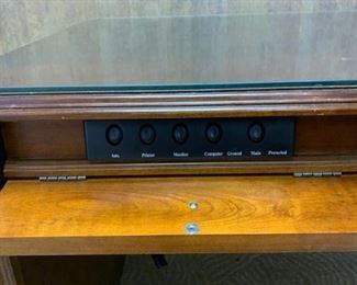 computer desk electronic station