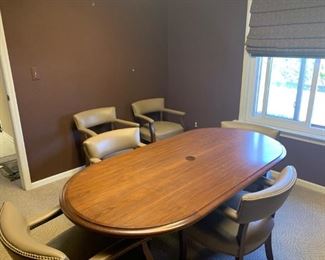 oval conference room table