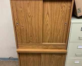 2 fiberboard storage chests