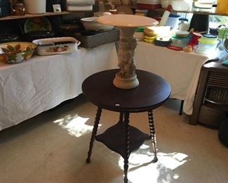 Barley Twist Table & Angel Table