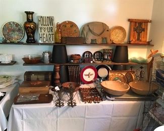 Vintage Wooden Boxes, Time Life The Old West Books, Signed Munising Dough Bowls
