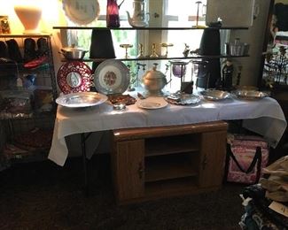 TV Console & Everlast Metal Ware
