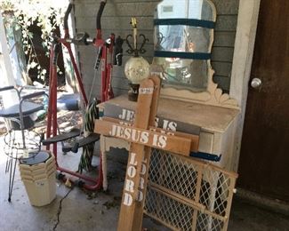 Vintage Vanity & Yard Decor