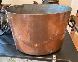 4. Vintage Copper Wine Bucket From Paris (13" x 7" x 8")