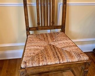 32. 6 Maitland Smith Carved Side Chairs (22" x 22" x 39")