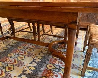 31. Henredon Acquisition Plank Top Dining Table w/ 2-20" Refractory Leaves (40" x 72" x 31")
