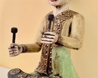 50. Pair of Thai Musical Figurines (17")