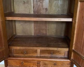 66. Asian Armoire 2 Door, 4 Drawer (41" x 21" x 58")