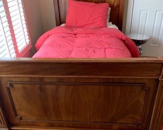 68. Carved Twin Bed