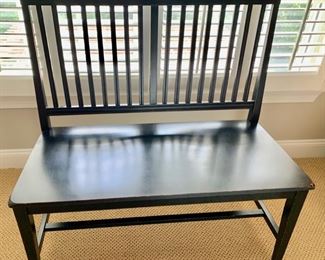 79. Black Bench (39" x 20" x 38")