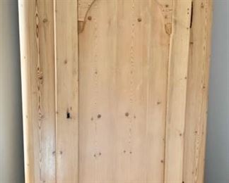76. Antique Pine Armoire (38" x 21" x 78")