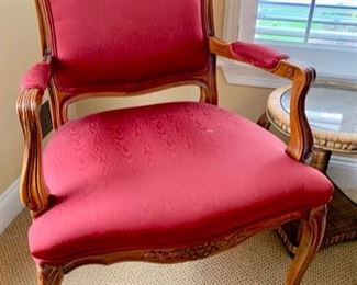 83. French Provincial Arm Chair (27" x 25" x 42")