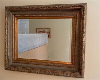 84. Beveled Gilt Framed Mirror (34" x 28")