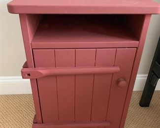 90. Englesson Painted 1 Door Nightstand (15" x 13" x 25")