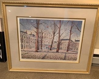 118. Signed Lithograph "Voorhout" by Lu 55/100