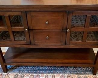 121. Console Table 2 Door 2 Drawer (48" x 18" x 32")