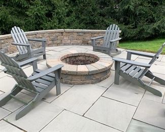 131. 4 Polywood Resin Adirondack Chairs