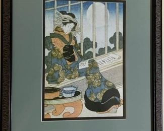 Pair of Kimono Dressed Woman prints. https://ctbids.com/#!/description/share/232120