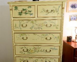 Oriental tall dresser. Beautiful color. So outstanding.