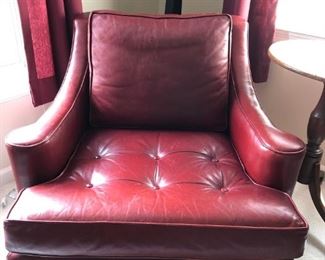 Pair of Matching Leather Club Chairs