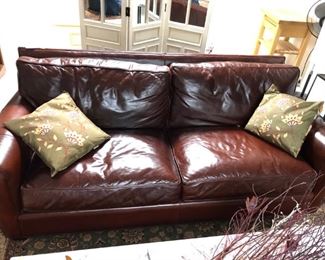 Arhaus Leather Couch