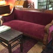 Period Empire Velvet Couch