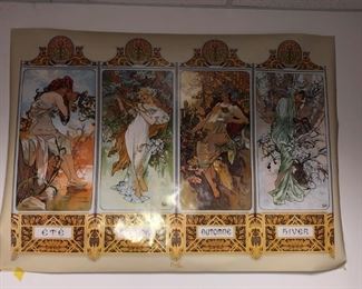 4 seasons wall hanging