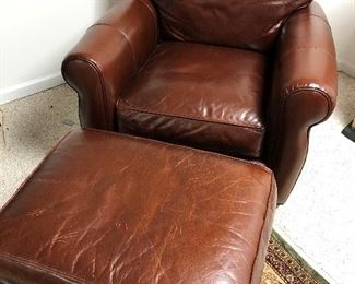 Arhaus Chair Ottoman