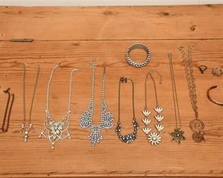 21. Womens Rhinestone Costume Jewelry Necklaces  Extras