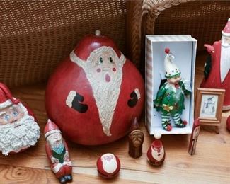28. Carved Wooden Christmas Decorator Accents Displays