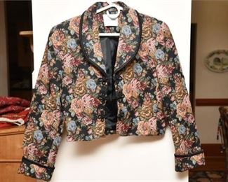 37. Womens Designer DONCASTER Tapestry Fabric Dress Jacket