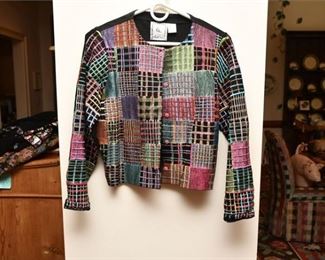 40. Womens LITE Patchwork Sweater Jacket