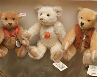 44. Three 3 Collectible STEIFF Teddy Bear Dolls