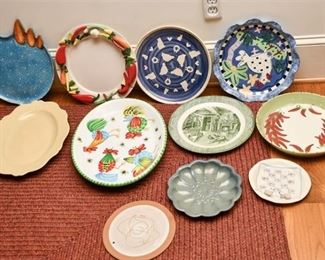 Nice Group Ceramic Country Designer Plates Serving Dishes