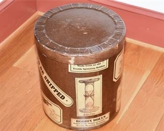 Antique Style Round Storage BarrelBox wLid