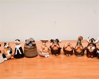 Group of Ceramic Character Figurines
