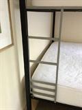 High quality bunk bed with rolling pull-out (under bed) storage!