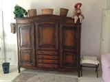 RARE ~~ Antique wardrobe furniture item from the 18th century