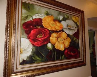 Very large painting with beautiful frame