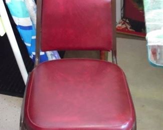 Upholstered stacking chairs (6)
