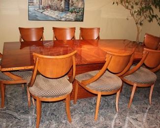 Starburst Dining Room Table with 8 Chairs