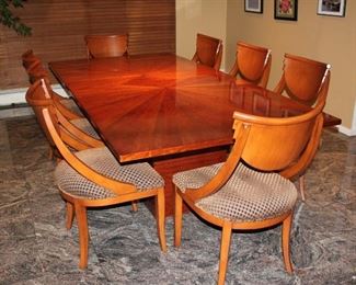 Starburst Dining Room Table with 8 Chairs