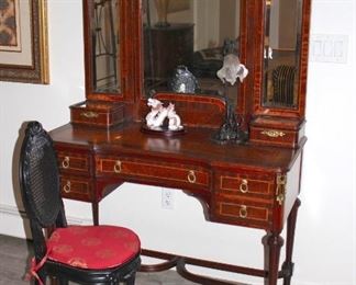 Vanity, Mirror and Chair