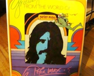 Greeting from the World Peter Max Greeting Card Sales Sampler Binder.