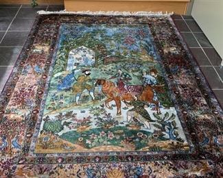 Stunning Persian hand woven rug 58" x 86"