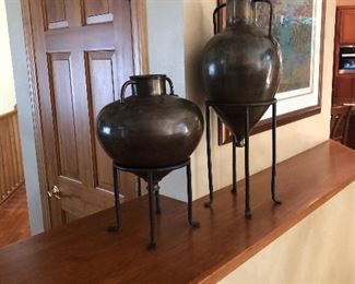 Decorative Metal Urns With Stands