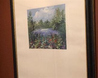 Original Stevens Signed Artwork “Blue Lagoon”