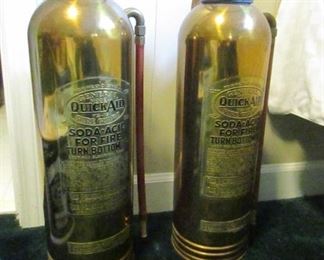 antique brass fire extinguishers