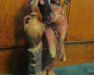 vintage chalk figure Rebekah at the well