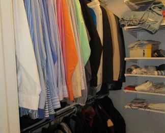 men's clothes and shoes